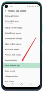 Tap "Install Unknown App"